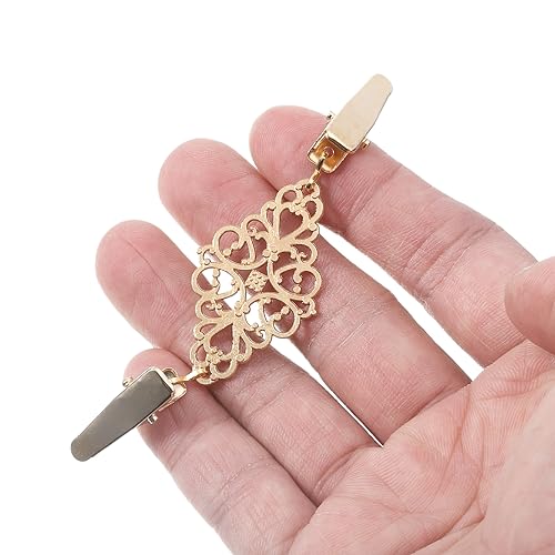 Image of UXCELL Retro Cardigan Collar Clips & Shirt Clips for Women
