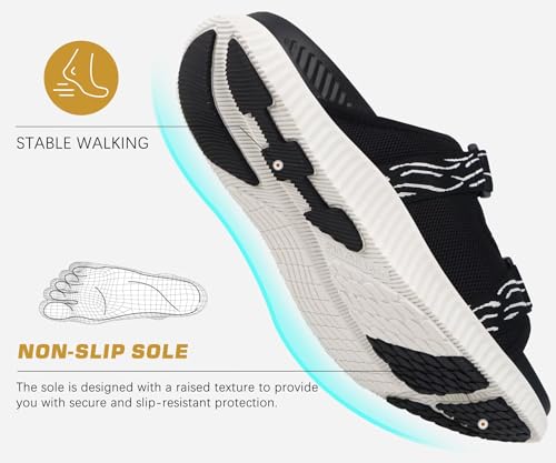 Image of KuaiLu Mens Orthotic Sandals Athletic Thick Cushion Recovery Sport Slides Adjustable Strap Open Toe Walking Sandles With Comfortable Plantar Fasciitis Arch Support