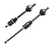 DTA BW21052106 front Left Right Pair - 2 New Premium CV Axles (Drive Axle Assembly) - Fits 2001-2005 BMW 325XI 330XI AWD