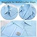 Gjinxi NdFeb Metal Collar Stays 50PCS, 9x2mm Strong Attractive NdFeb Dress Shirts Collar Stays Inserts, Attractive Neodymium Rare Earth Buttons for Clothing DIY Electronic Components Crafts