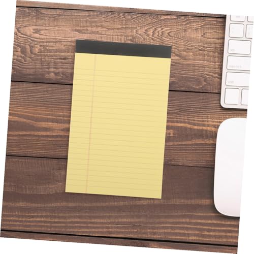 Blocs-notes juridiques jaunes papier épais double face petits carnets pratiques UKCOCO - 4