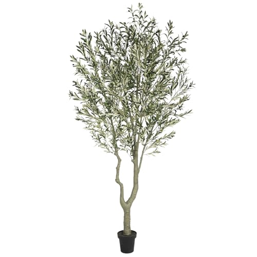 Tall Faux Olive Tree - 10ft Potted Silk Indoor Tree