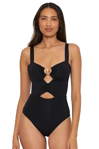 Women's Bonita Shirred One Piece Swimsuit, Adjustable, Bathing Suits