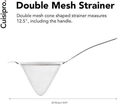 Cuisipro 12.5 Cone Strainer,White