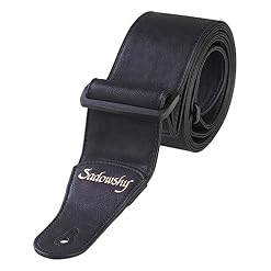 Sadowsky Sangle basse en cuir synthétique – Noir/doré, Noir , S - Les Beatles, Paul McCartney, John Lennon, RIngo Starr, George Harrison