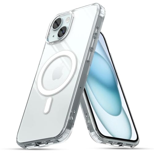 Image of WOW IMAGINE Ultra-Hybrid Back Case Cover for iPhone 13 | Compatible with MagSafe | Drop and Camera Protection | Clear Crystal Back | Shock Proof Mobile Back Case for iPhone 13 (PC+TPU, Transparent)