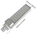 9W G24 Corn LED Light Bulb 2-Pin Horizontal PL Retrofit Lamp Dimmable LED Plug Light G24 Milky Cover Corn Indoor Lighting for Warehouse High Bay Fixture Garage Workshop 3000K Warm White 110V 2 Pack