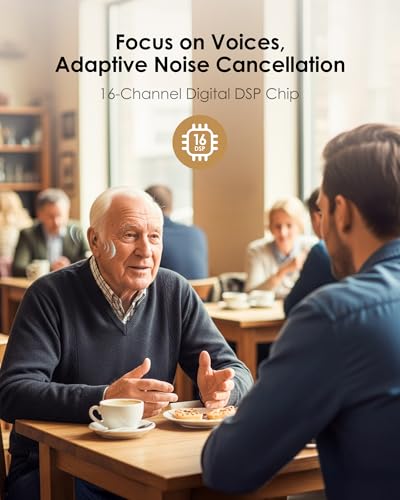 Image of Karthus Hearing Aids, Rechargeable Hearing Aids for Seniors with Hearing Loss, Noise Cancelling & Clear Sound for Conversations & TV, Easy One-Button Control, No App Needed, 100H Battery, Black