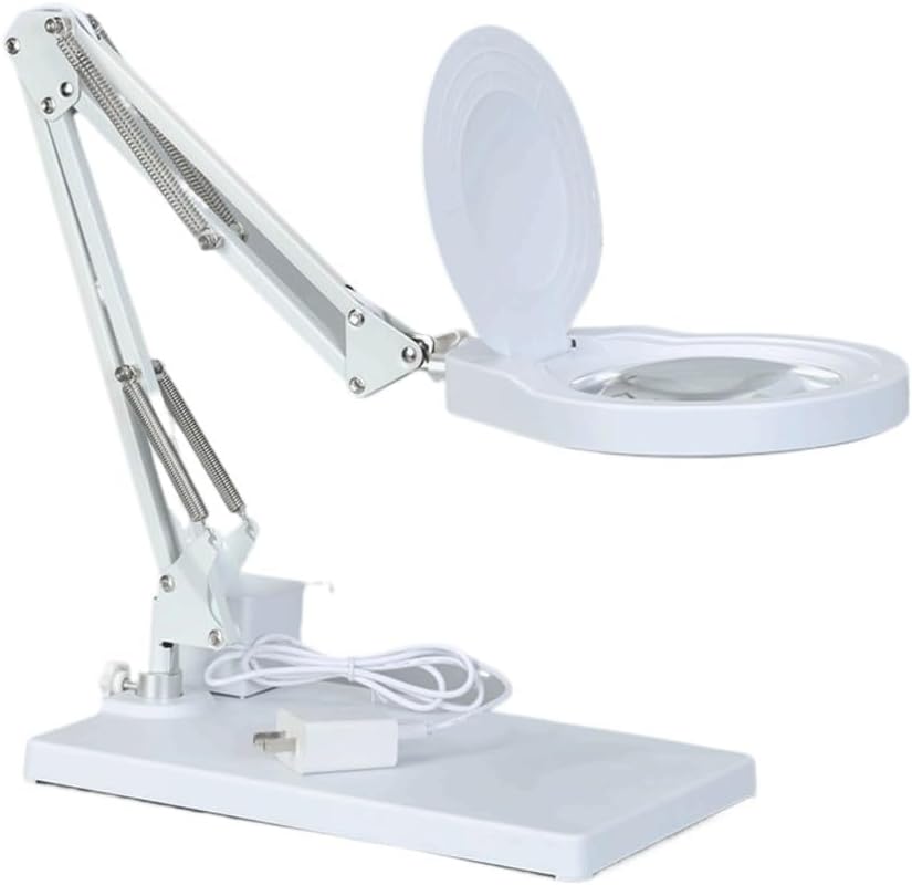 Illuminated Magnifier LED Magnifying Glass for Soldering Iron Repair/Table Lamp/Skincare Beauty