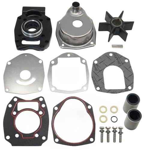 GHmarine 8M0113799 Water Pump Impeller Kit for Mercury Marine 30-125 HP 2-Stroke and 4-Stroke Outboard Engines Sierra 18-3688