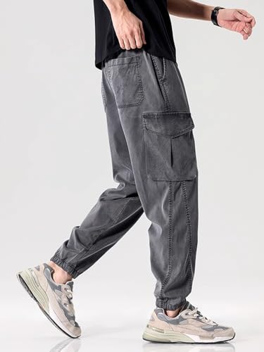 Men's Jeans Summer Loose Workwear Thin Denim Joggers Long Pants for Men4