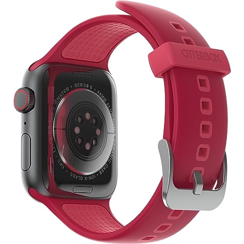 OtterBox All Day Watch Band for Apple Watch 44/45/46mm, Replacement Durable Soft Touch Silicone Strap for Apple Watch Red