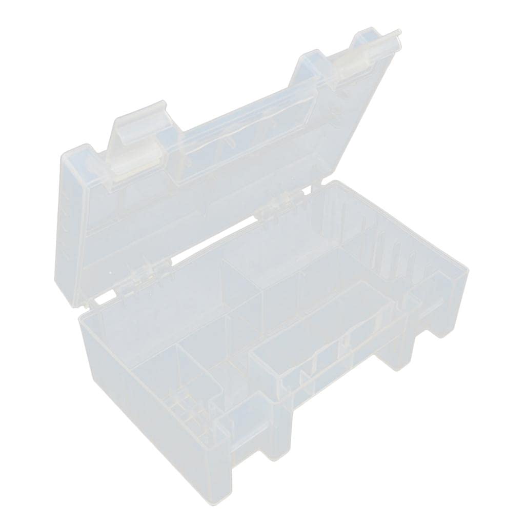 BNF Clear AA/AAA Plastic Battery Storage Case/Organizer/Holder Holds 20 AA+14AAARechargeable Batteries-image-32