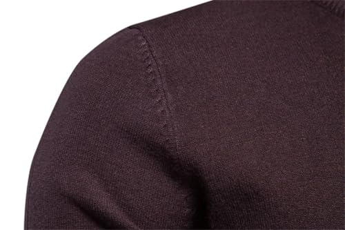 Men's Autumn/Winter Thickened Pullover Sweater Round Neck Slim Sweater Knitwear Top2
