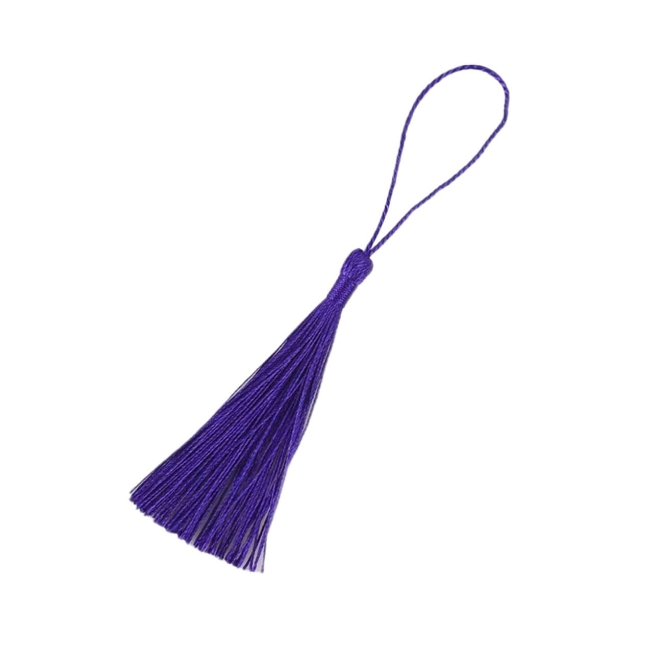 Mini Tassels for Crafts 50Pcs 13cm Hanging Rope Silk Tassel Fringe For Jewelry Making DIY Key Chain Earring Hooks Pendant Decoration Tassels(17)