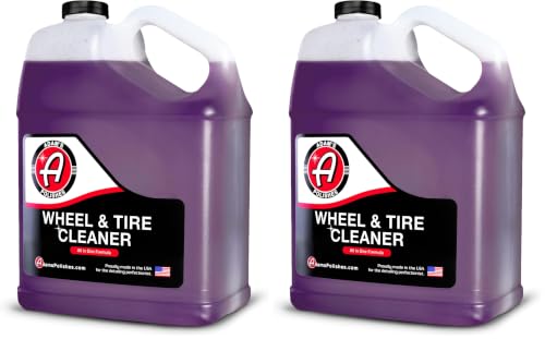 Image of Adam's Polishes Wheel & Tire Cleaner Gallon - Professional All in One Tire & Wheel Car Wash Wheel Well Cleaning Spray for Car Detailing | Safe On Most Rim Finishes (Pack of 2)