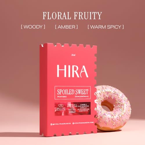 Image of HIRA Spoiled Sweet Perfume for Women 10 ml | Sweet, Fruity Pear, Hazelnut & Vanilla Eau De Parfum for Date Nights & Everyday Wear | Long Lasting Perfumes | Skin Friendly | Gift for Woman