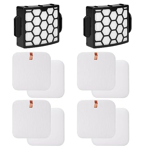 Fette Filter - Vacuum Filter Kit Compatible with Shark Navigator Lift-Away ADV Corded Lightweight Upright Vacuum LA300, LA322, LA301, LA502. Replace Part XFFK320, XHF320