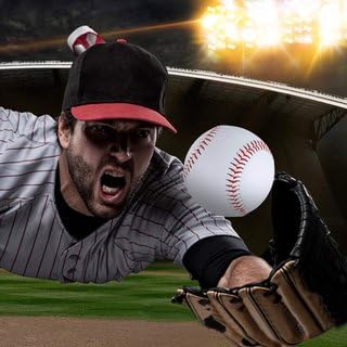 DESCTIDY Baseballs Softball Standard Official Size 9 inch Suitable for Youth League Practice Training Machine Pitching Pack of 1 BB27 1
