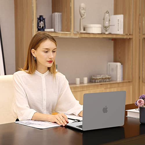 Image of TechTrendz Case Compatible for MacBook Air 13.6 inch M4 A3240 M3 A3113 M2 A2681 with Touch ID,2025 2024 2022 Release,M2 M3 M4 Air 13'' Laptop Protective Plastic Hard Shell Cover - Grey