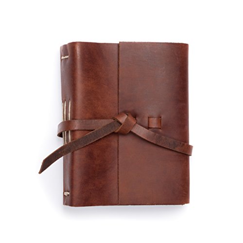 Rustico Handmade Leather Photo Album, Top Grain, Timeless Family Album, USA Made Handsewn Heirloom, Holds 100-4x6 Photos, Great Gift for Any Family Member
