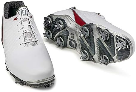 FootJoy Men's D.N.A-Previous Season Style Golf Shoes White 9.5 M Red, US | Image 3