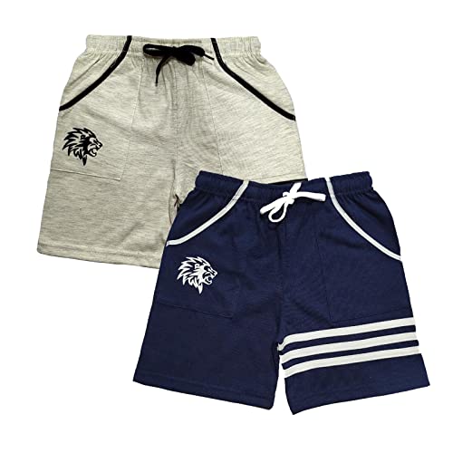 Image of TICOSS Boys Pack of 4 Cotton Blend Striped Shorts