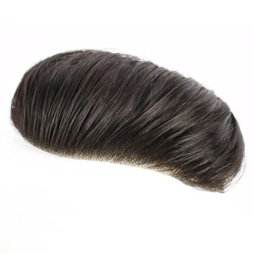 Image of Front line Frontal Hair Patch for Men 100% Natural Human Hair Wigs with Wide PU Border for High Durability AAA Grade Mens Hair Toupee (Front Line Hair Patch)