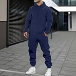 JiXiang Mens Track Suits 2 Piece Set Hoodie and Sweatpants Casual Athletic Jogging Suit Drawstring Running Gym Sweat Suits - Image 3