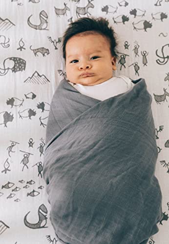 Image of Little Unicorn Deluxe Muslin Swaddle Blanket | Rayon Made from Bamboo | 47 inch x 47 inch | Unisex