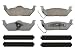 Wagner ThermoQuiet QC1012A Ceramic Disc Pad Set With Installation Hardware, Rear