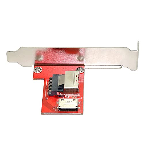NFHK PCI-Express 4.0 Mini SAS SFF-8087 a Oculink SFF-8611 SFF-8612 PCBA Adattatore femmina con staffa