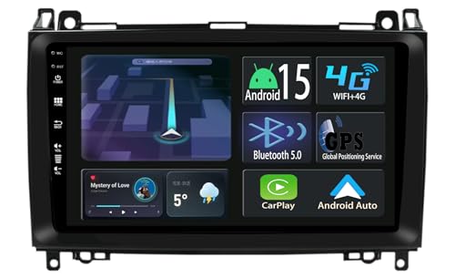 Autoradio CarPlay sans fil pour Mercedes Vito Sprinter navigation GPS écran tactile 9''