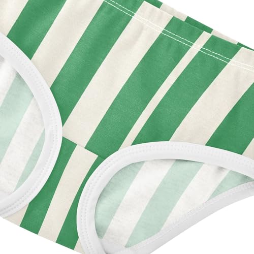 Green White Stripe Toddler Girls's Underwear 2T 23009014