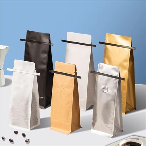 Bolsas de café con válvula que evitan la humedad en nueces y alimentos en polvo 5