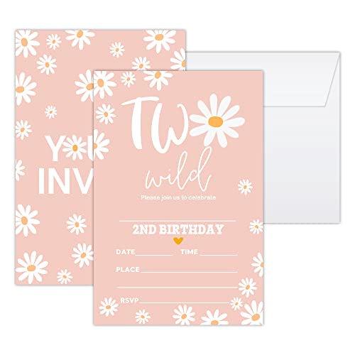 Utaqer 1 Einladungskarten Boho-Gänseblümchen 20 Stück