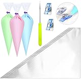 ✭ Diese Beutel hat eine Länge von 12.4inch, Breite von 8.5inch , passt für alle Spritztüllen. Menge: 100 Stück