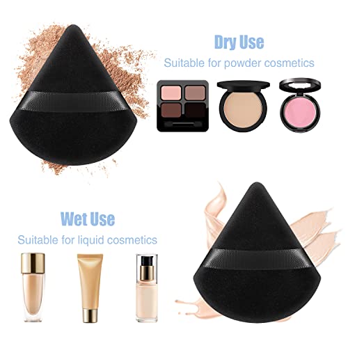 image for Pimoys 6 Pieces Powder Puff Face Soft Triangle Makeup Puff for Loose P