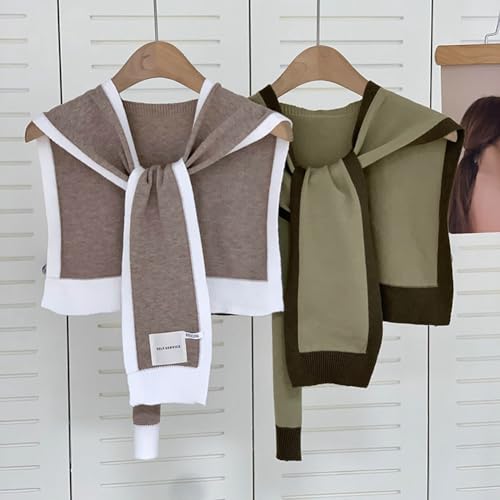 Sweater Shawl Wraps Women Pashmina Shawls and Wraps Winter Knitted Cashmere Sweater Shawl Scarf Cardigan Cape Shoulder Top4