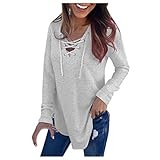 Damen Sweatshirt Lanagrmshirt Pullover mit einzigartigem Webmuster wie Waffeln, ein echter Hingucker