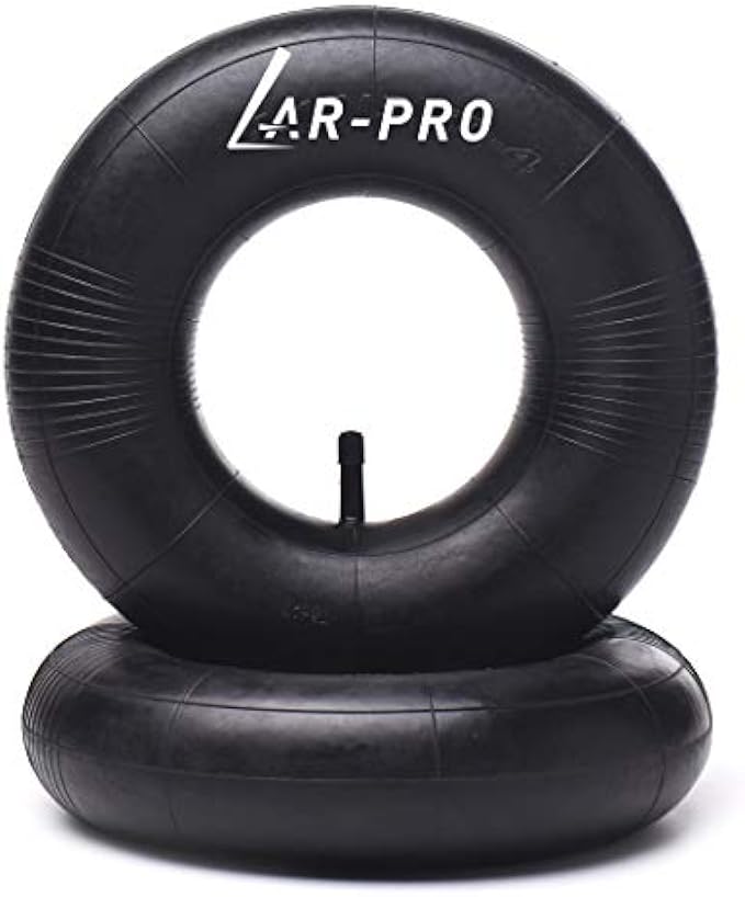 AR-PRO 4.10/3.50-4 Heavy Duty Replacement Inner Tube with TR-13 Straight Valve Stem (2-Pack) - for Wheelbarrows, Mowers, Hand Trucks and More