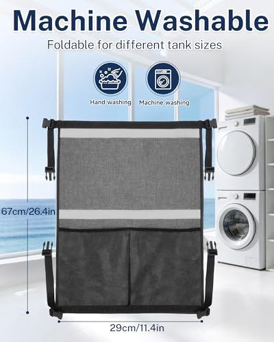 KUAZIDAR Sauerstoffflaschenhalter für Rollstuhl, Rollator & Elektromobil, Reflektierender Sauerstofftasche für D/E Zylinder, Wasserfest & Schnelltrocknend, grau, Es bietet Platz für 2 Flaschen
