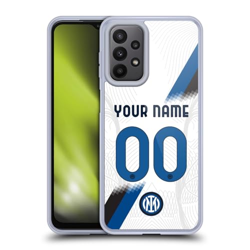 Licenza Ufficiale Personalizzata Personale Inter Milan Away Kit Custodia Protezione di Grado Militare Compatibile con Samsung Galaxy A23 5G 2022 gel
