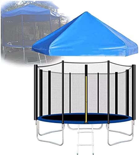 Outdoor Fitness Trampoline Canopy Cover - Frameless Sunshade Tent for Backyard Trampolines, Protects Against Sun, Rain & Snow - Essential Trampoline Accessories