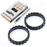 REIFEN Räder für die IROBOT ROOMBA-Serien 500, 600, 700, 800 und 900 i7 e5 e6(Packung 2 Stück) Made in Europe Rutschfest, hervorragender Griff und einfache Montage