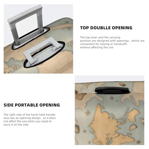 Sea Shell Print Travel Elastic Suitcase Luggage Baggage Cover Protector, Washable And Anti-Scratch 5