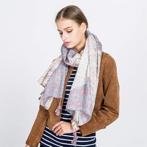 Serviette de plage et écharpe motif géométrique fleur pour vos voyages