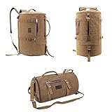 ONETOALL Bolsa de Viaje Hombre Lona, Bolsa de Viaje de Fin de Semana Unisex con Gran Capacidad para Deportes, Gimnasio, Viajes y Entrenamiento