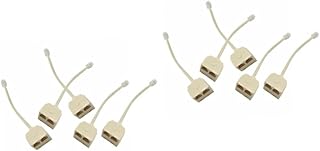 Mikikit 10 Pcs Landline Splitter Extension Cord Splitter 2 Way Telephone Plug Rj11 Male to Dual Female Telephone Splitter Converter Cable Rj11 Male to Female Adapter Rj11 Socket Adapter