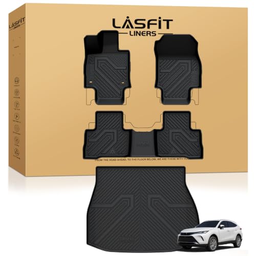 LASFIT Floor Mats & Cargo Trunk Mat for Toyota Venza 2021-2025